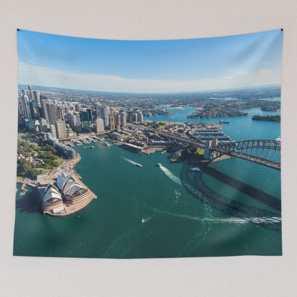 Item preview, Aerial View of Sydney Harbour in Sydney, Australia  designed and sold by raisbeckfoto.