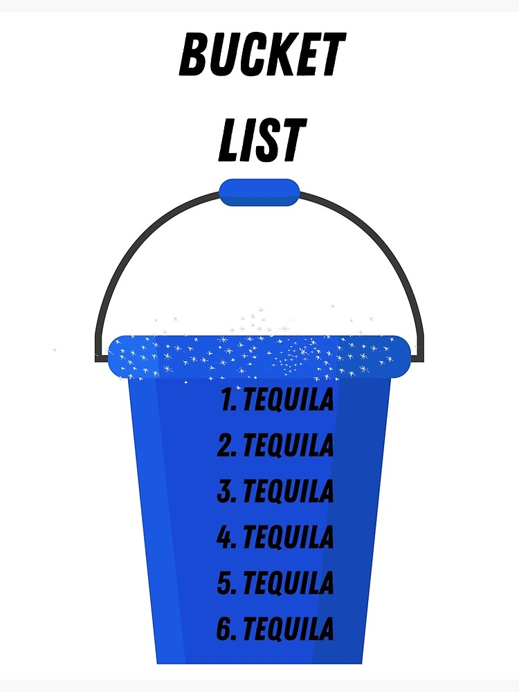 "What's IN Your Bucket List?" Poster by Mamalia Redbubble