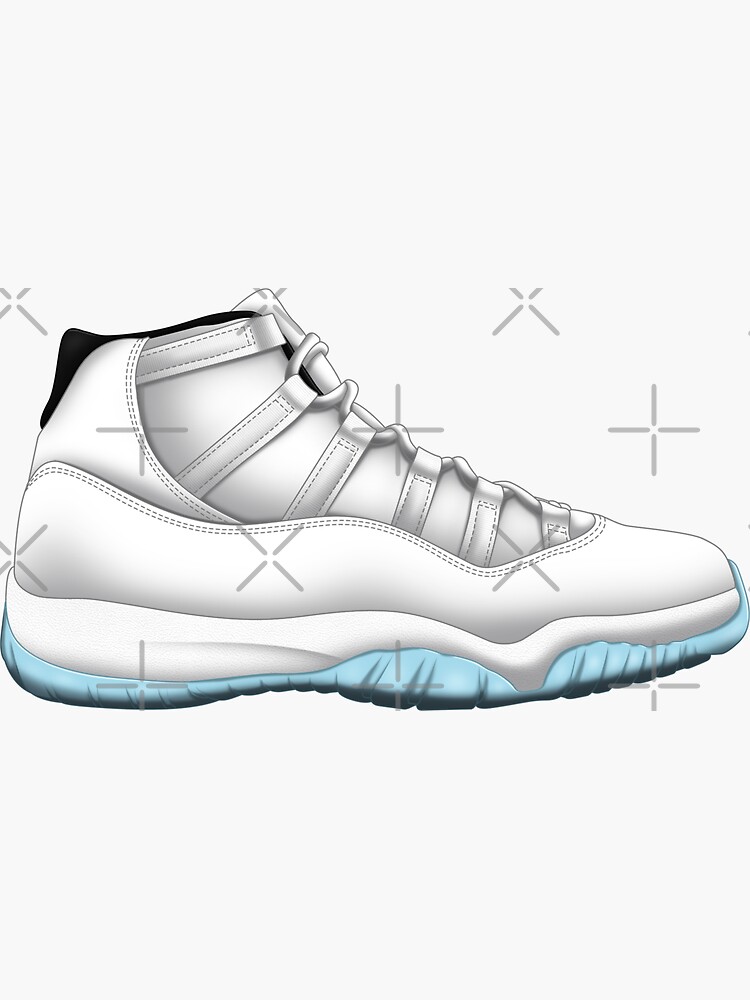 Sticker for Sale mit Jordan 11 LEGEND BLUE Air Sneaker von SneakerShop Redbubble