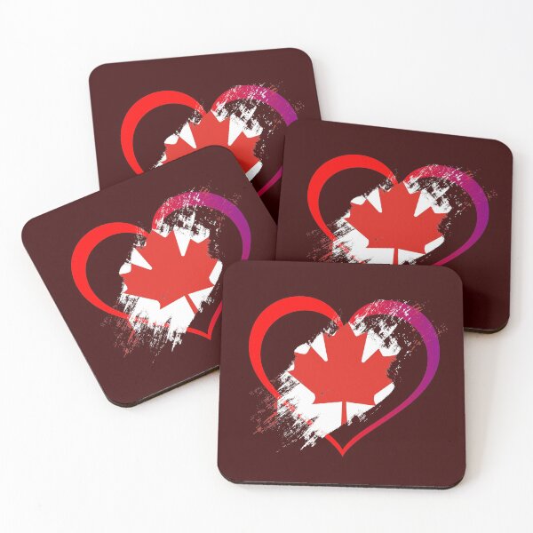 Item preview, Canadian heart flag designed and sold by P-I-R.