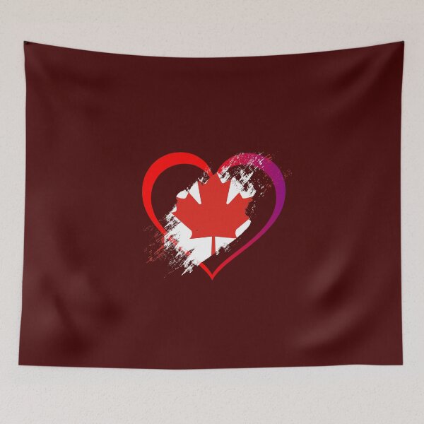 Item preview, Canadian heart flag designed and sold by P-I-R.