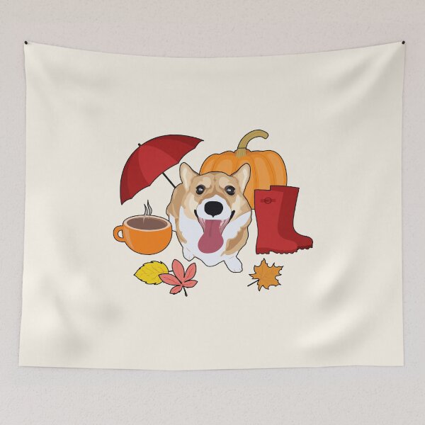 Item preview, Happy Corgi - Fall Essentials designed and sold by MaplewoodMerch.
