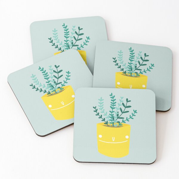 Item preview, Cute potted plant with a face designed and sold by studiolilu.