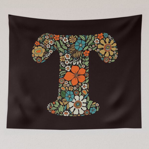 Item preview, Hippie Floral Letter T designed and sold by zeljkica.