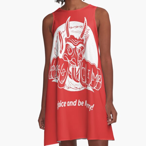 Scary Chirstmas A-Line Dress