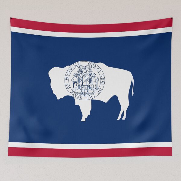 Artikelvorschau, Wyoming-Flagge. Flagge von Wyoming entworfen und verkauft von toluk.