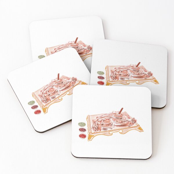Item preview, Watercolor Illustration of Chinese Cuisine - Mongolian boiled lamb | 手抓肉 designed and sold by iswenyi.