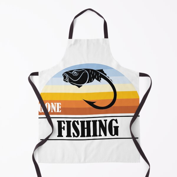 Item preview, Gone Fishing with a carp and fish hook on sunset/ sunrise background designed and sold by GoneTrekking.