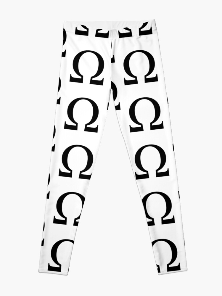 Omega uppercase letter Leggings