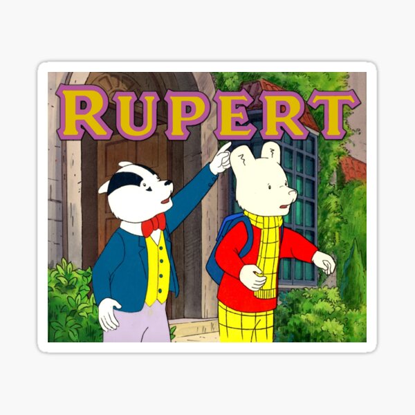 Rupert - 1990s Retro Children's TV Sticker