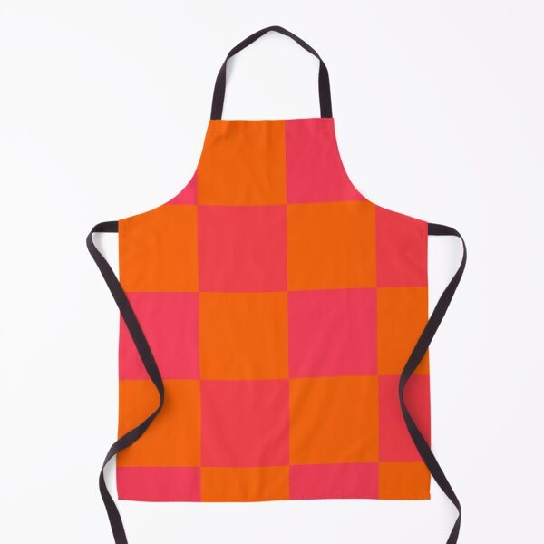 Item preview, Red and orange check pattern designed and sold by tetibright.
