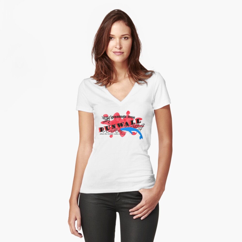Item preview, Fitted V-Neck T-Shirt designed and sold by lussqueittt08.