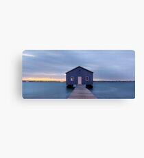 Crawley Boatshed at dawn Canvas Print