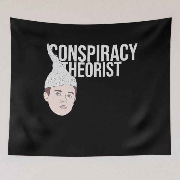 Item preview, Conspiracy Theorist Text - Tin-Foil Hat Kid - Hoax Hoaxer designed and sold by DeWinnes.
