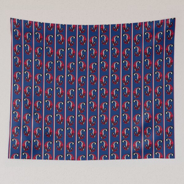 Item preview, Paisley Batik Lines - Sapphire designed and sold by BumbleChynxBee.