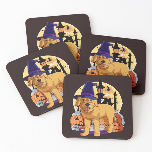 Item preview, Halloween Goldendoodle Pumpkin Witch designed and sold by Nosek1ng.