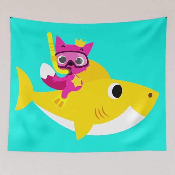 Item preview, Pink Fong Riding A Yellow Shark designed and sold by FongFotos.