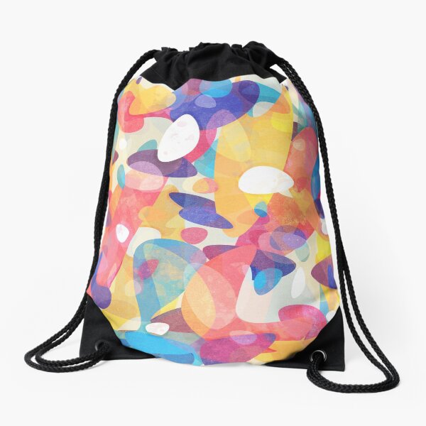 Chaotic Construction Drawstring Bag