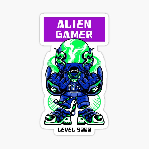 Item preview, Alien gamer designed and sold by Astronomialien.