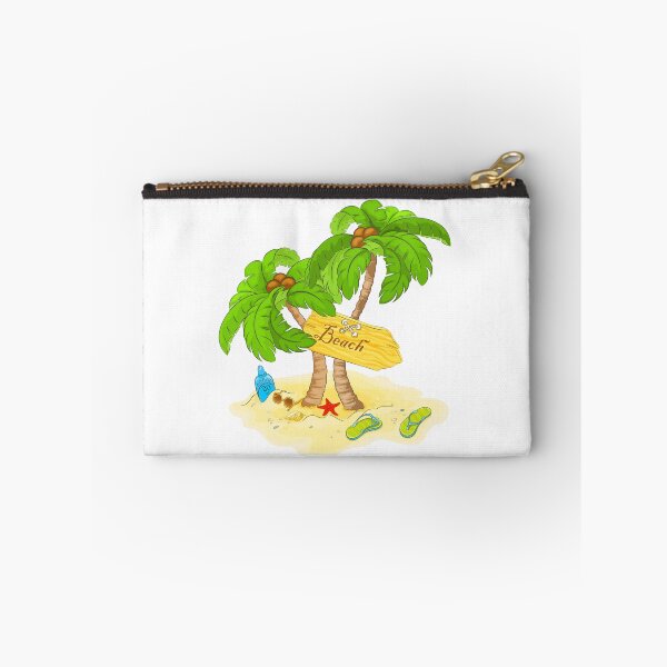 Item preview, Beach, Beach Palm Decor, brown and green tree illustration  designed and sold by Halalolo.