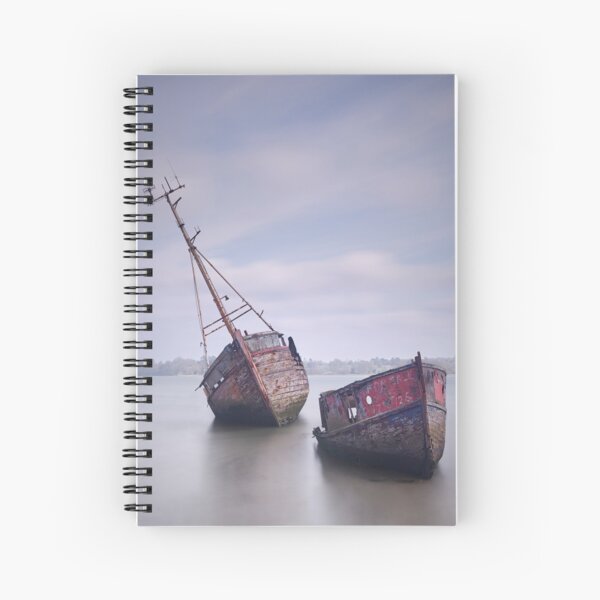 Boat Wrecks Sinking into Obscurity Spiral Notebook