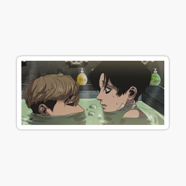 Oh Sangwoo Yoon Bum in the bathtub Glossy Sticker