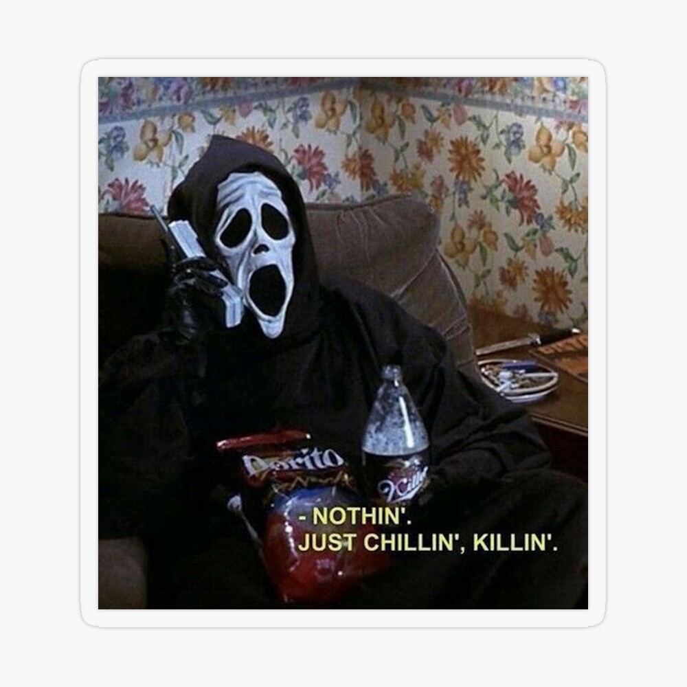 just chillin, killin Art Board Print for Sale by inadequate-prat |  Redbubble