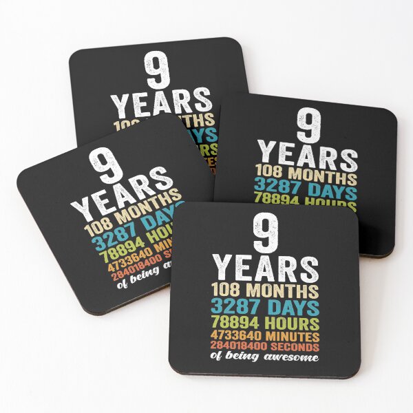 Item preview, Funny 9 Years Old 9th Birthday And 9th Anniversary 9 Years Counting Birthday designed and sold by Md. Manjur Ahamed.