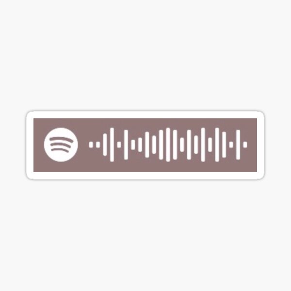 La vie en rose by Edith Piaf spotify code Sticker