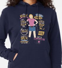Marshmallow Quotes Lightweight Hoodie