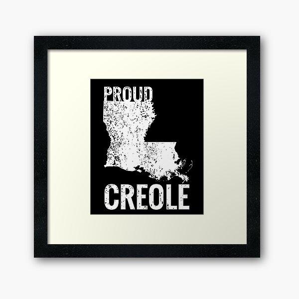 Item preview, Proud Creole Louisiana Map  designed and sold by h44k0n.