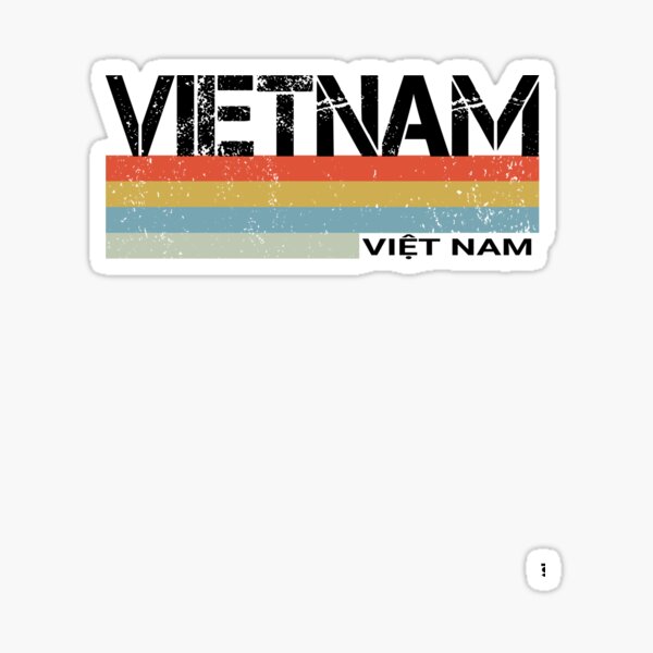 Item preview, Vietnam Retro Vintage Stripes In Local Language designed and sold by beeneverywhere.