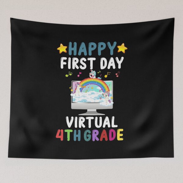 Item preview, Happy First Day Of Virtual 4TH Grade designed and sold by yacine12353.