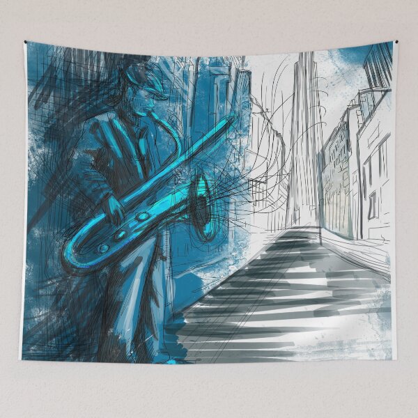 Item preview, Saxophonist designed and sold by Ethiyo.