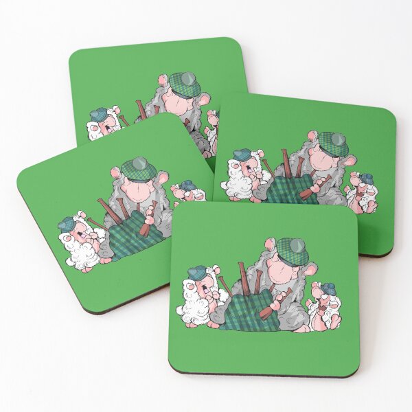 Item preview, Tres ovejas escocesas tocando una gaita en Escocia designed and sold by Lattovelara.