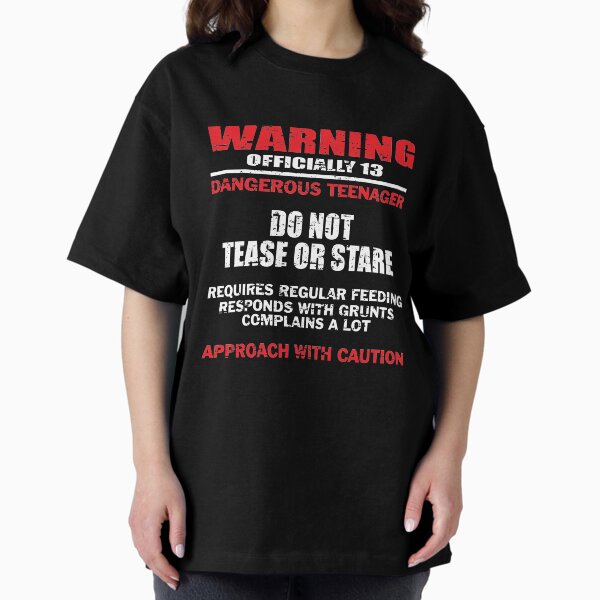 Item preview, Warning Officially A Teenager 13th Birthday designed and sold by AlpineBlu.