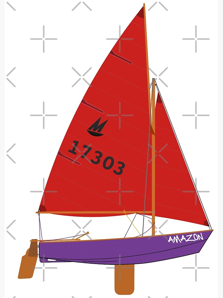 Mirror dinghy 17303 'Amazon' " Poster for Sale by RedBubbleBath | Redbubble