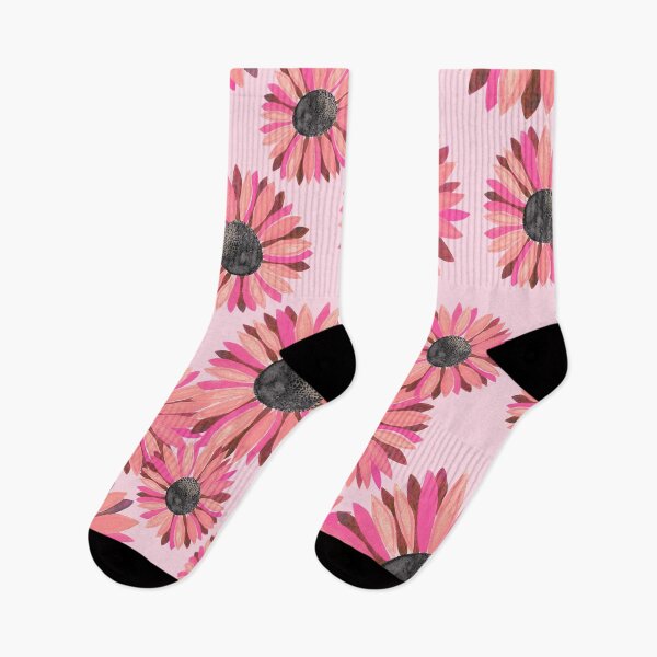 Item preview, Watercolor Sunflowers Pattern - Pink Background designed and sold by monitdesign.
