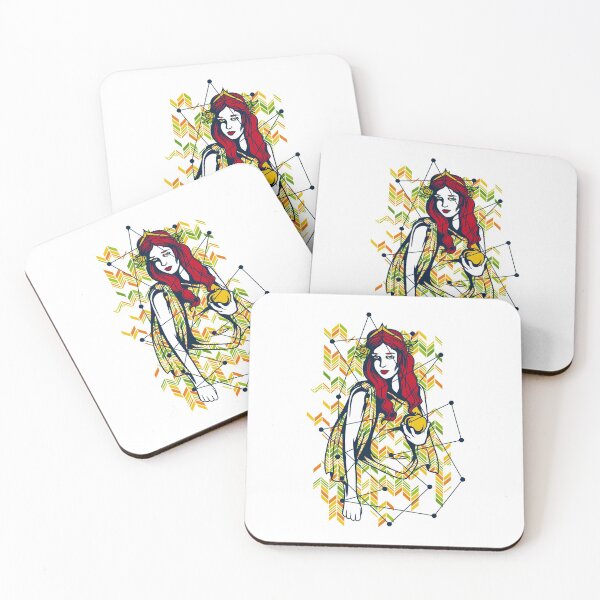 Item preview, Woman with a golden apple, Eve, art, gift idea designed and sold by ThommyBLN.