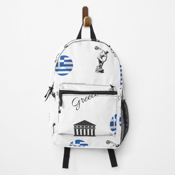 Item preview, Greece Mythology, Athens, Michelangelo, Greece Heart, Greek Flag, Hellenic Republic, I Love Greece Sticker designed and sold by Traveledesigns.