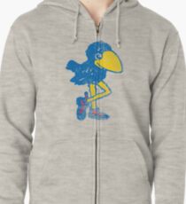 Vintage Jayhawk Zipped Hoodie