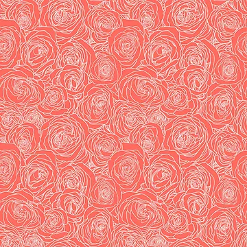 Artwork thumbnail, Coral Roses by ColorObsession