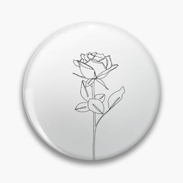 Item preview, Single flower illustration - Rose Bud designed and sold by TheColourStudy.