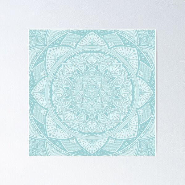 Item preview, Powder Blue Mandala 3 designed and sold by ColorObsession.