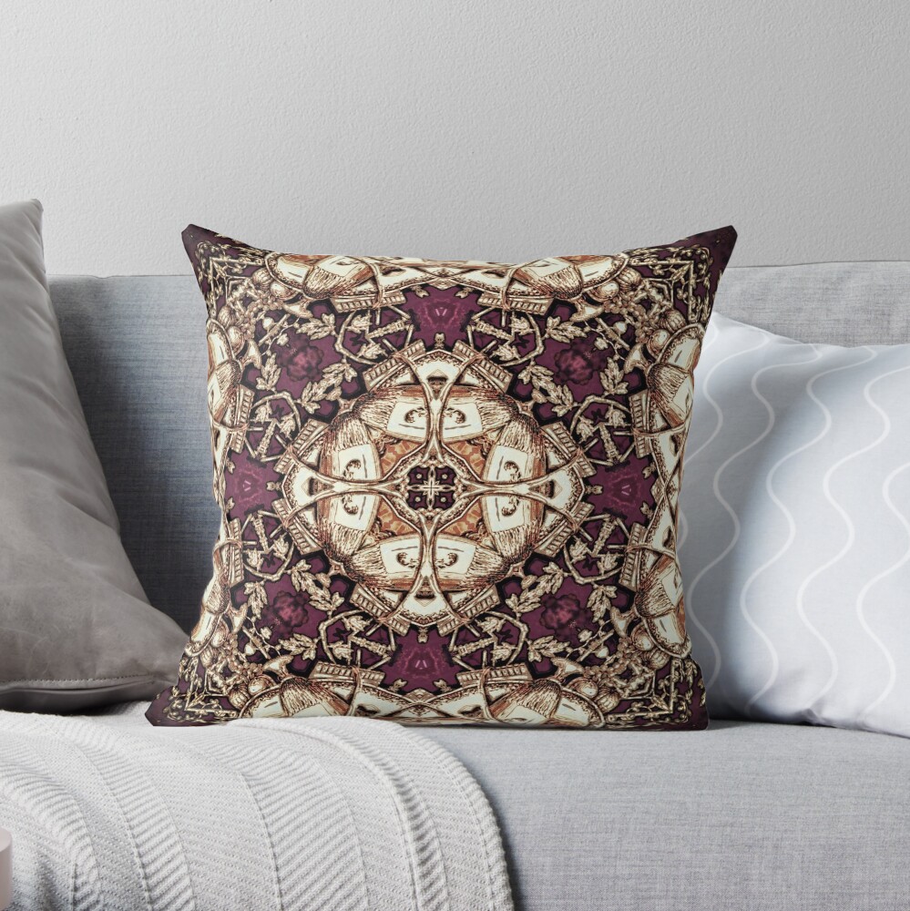 Krazy Kaleidoscope 1030 Throw Pillow