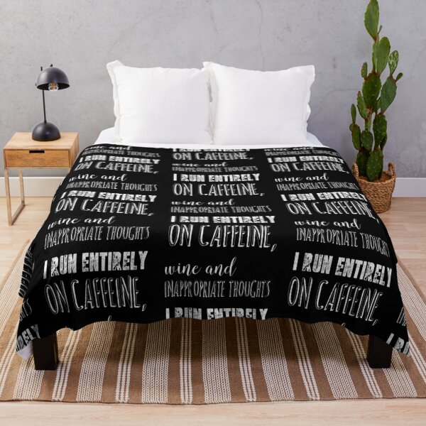 Item preview, I Run Entirely on Caffeine, Wine and Inappropriate Thoughts designed and sold by The Snug & Sassy.