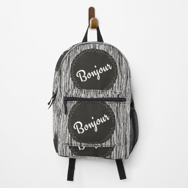 Item preview, Hospitality Range - Bonjour with wood pattern designed and sold by TeeZoneZtore.