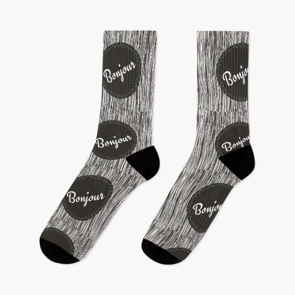Item preview, Hospitality Range - Bonjour with wood pattern designed and sold by TeeZoneZtore.