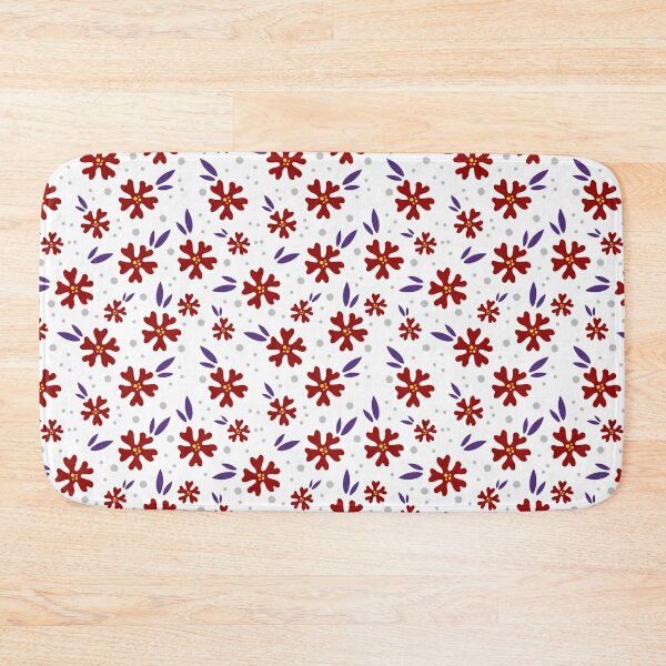 Item preview, Floral Seamless Red Blue White Patterns #1 designed and sold by SalahBlt.