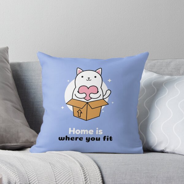 Item preview, HOME IS WHERE YOU FIT CUTE CAT designed and sold by SimplyAverage.